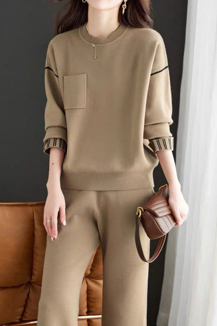 Chic Knit Fashion Two-Piece Set in 3 Colors - liwisi