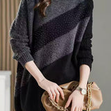 Elegant Long Knit Sweater - liwisi