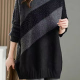 Elegant Long Knit Sweater - liwisi