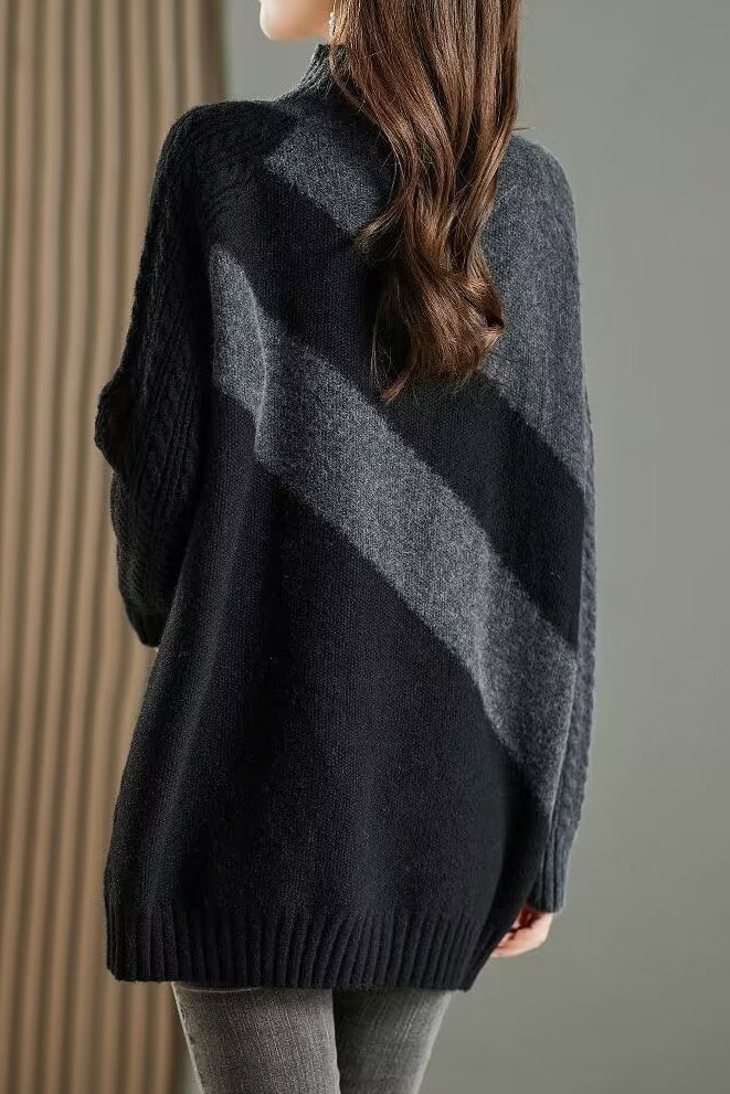 Elegant Long Knit Sweater - liwisi