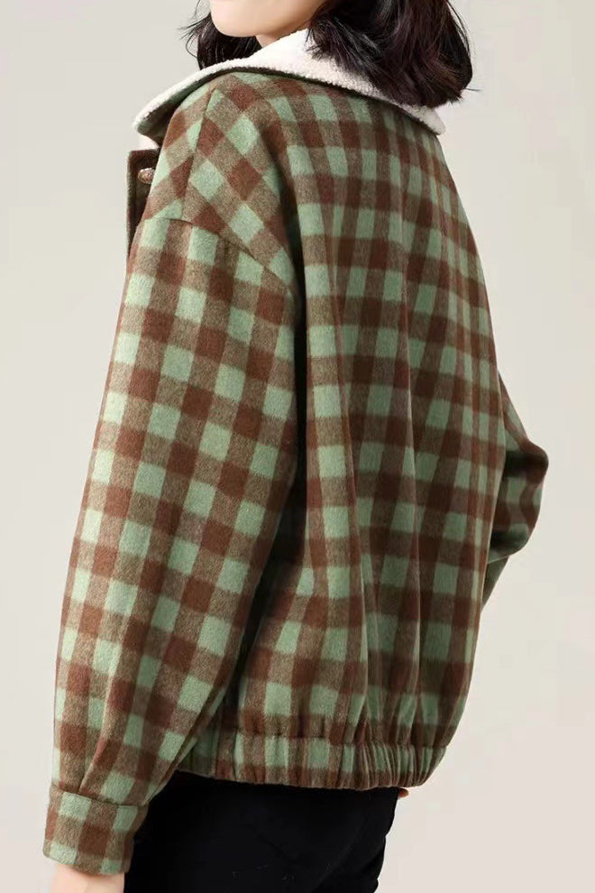 Vintage Plaid Jacket - liwisi