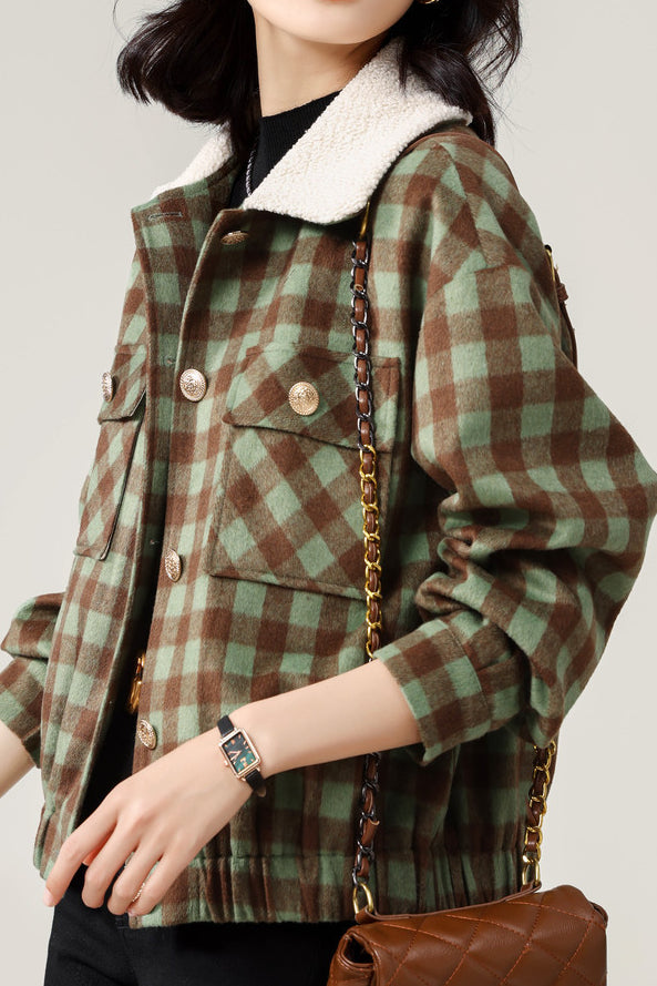 Vintage Plaid Jacket - liwisi