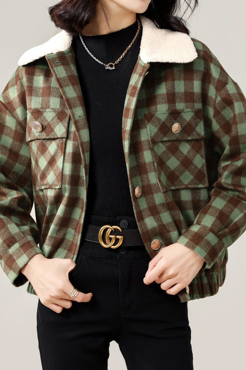 Vintage Plaid Jacket - liwisi