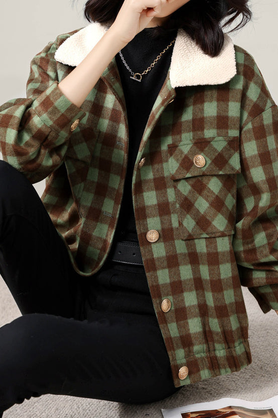 Vintage Plaid Jacket - liwisi