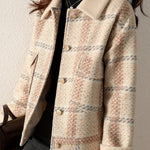 Elegant Lapel Short Wool Coat - liwisi