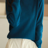Half Turtleneck Jacquard Sweater Knit Base - liwisi