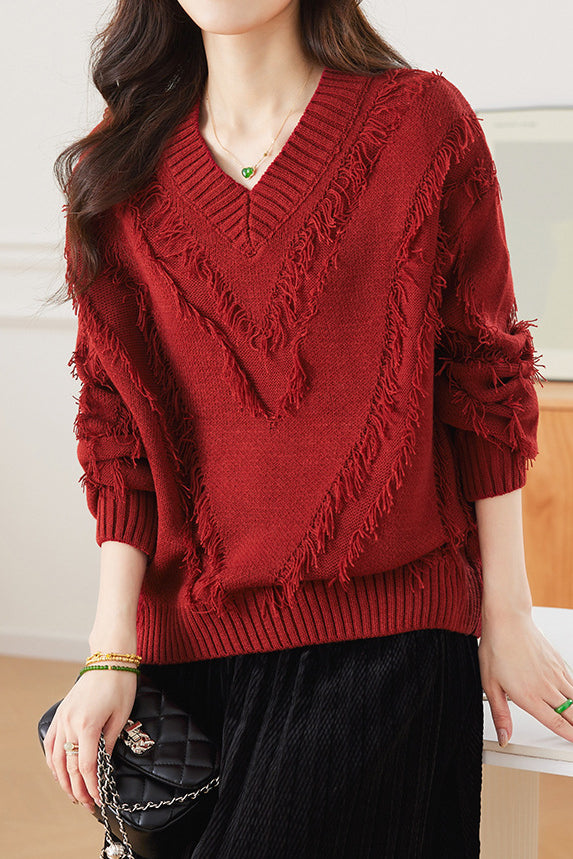 Whisker Detail Knit Top - liwisi