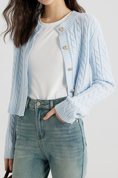 Cable Knit Cardigan - liwisi