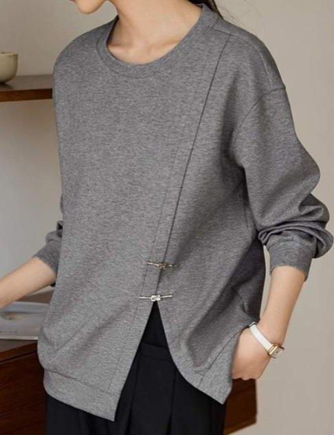 Slit Loose Fit Casual Hoodie - liwisi