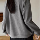 Slit Loose Fit Casual Hoodie - liwisi
