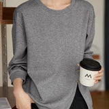Slit Loose Fit Casual Hoodie - liwisi