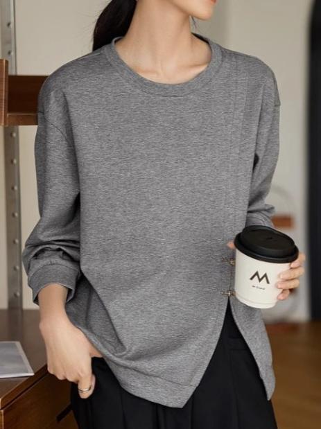 Slit Loose Fit Casual Hoodie - liwisi