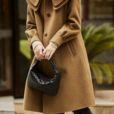 Peter Pan Collar Double-Layer Wool Coat - liwisi