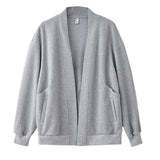 Boyfriend Style Loose V-Neck Cardigan Sweatshirt - liwisi