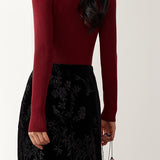 French Slim-Fit Bow Collar Sweater - liwisi