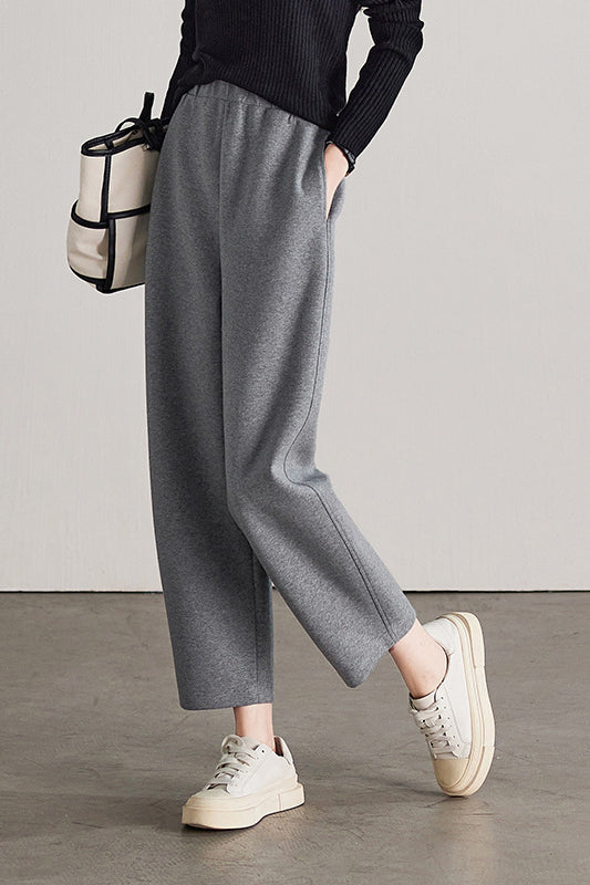 Casual Cropped Sports Scythe Pants - liwisi