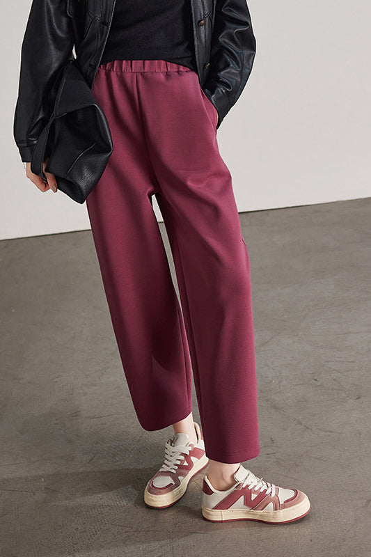 Casual Cropped Sports Scythe Pants - liwisi