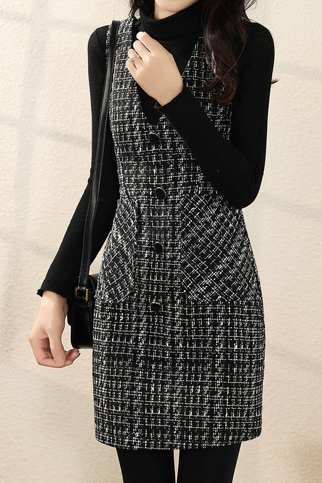 Elegant Suspender Dress - liwisi