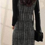 Elegant Suspender Dress - liwisi