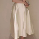 Waist-Cinching Flared A-Line Skirt - liwisi
