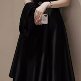 Waist-Cinching Flared A-Line Skirt - liwisi