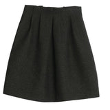 French Vintage High-Waisted Slimming Black Midi Skirt - liwisi