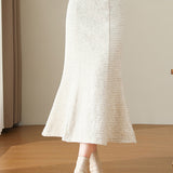 Elegant Fitted Sequin Mermaid Dress in Chic Style - liwisi