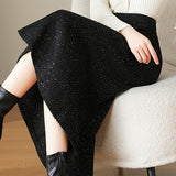 Elegant Fitted Sequin Mermaid Dress in Chic Style - liwisi