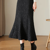 Elegant Fitted Sequin Mermaid Dress in Chic Style - liwisi
