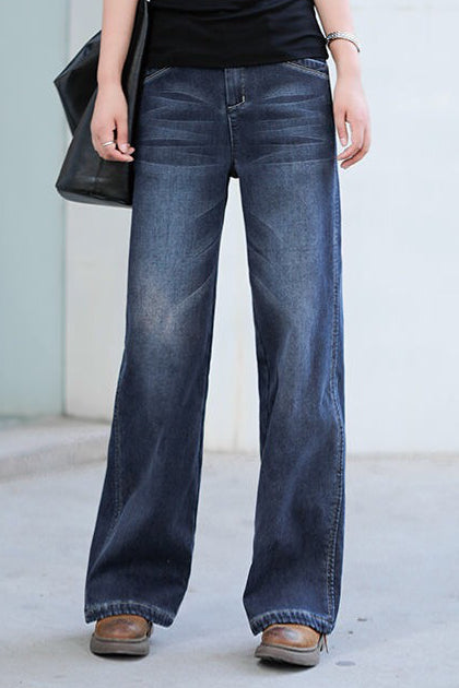 Vintage Straight Leg Jeans - liwisi
