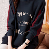 French Chic Semi-Turtleneck Fleece Sweatshirt - liwisi