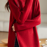 Oversized Turtleneck Cozy Sweater - liwisi