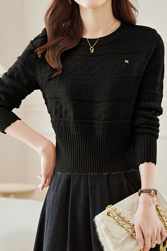 Low Neck Layering Knit Top - liwisi