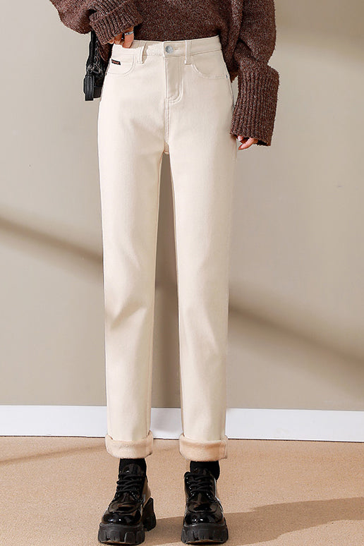 Straight Tube Loose Casual Versatile Thick Cigarette Pants - liwisi