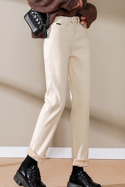 Straight Tube Loose Casual Versatile Thick Cigarette Pants - liwisi