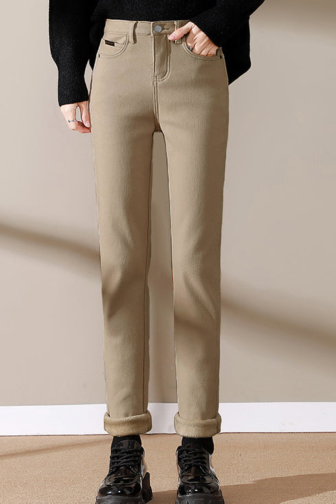 Straight Tube Loose Casual Versatile Thick Cigarette Pants - liwisi