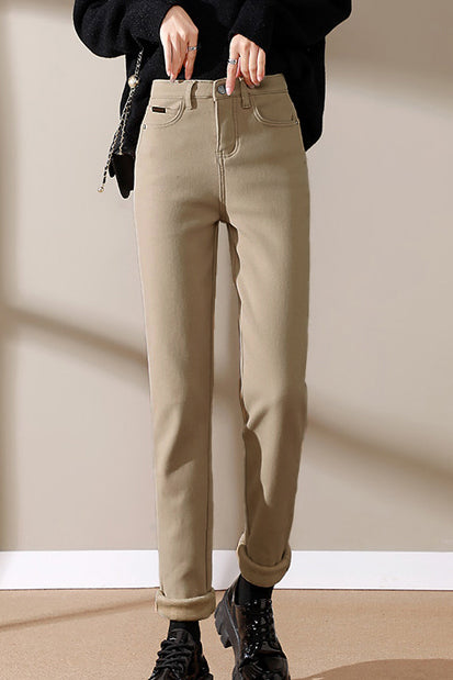 Straight Tube Loose Casual Versatile Thick Cigarette Pants - liwisi