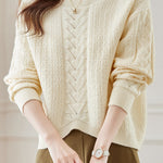 Round-neck Hollow Knitted Top - liwisi
