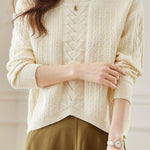 Round-neck Hollow Knitted Top - liwisi