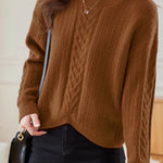 Round-neck Hollow Knitted Top - liwisi