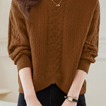 Round-neck Hollow Knitted Top - liwisi