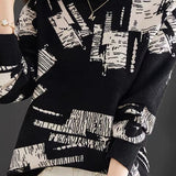 Half-turtleneck knitted base layer tops - liwisi