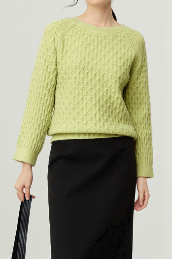 Jacquard plaid pullover knitted sweaters - liwisi