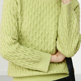 Jacquard plaid pullover knitted sweaters - liwisi