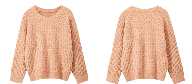 Jacquard plaid pullover knitted sweaters - liwisi