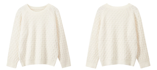 Jacquard plaid pullover knitted sweaters - liwisi