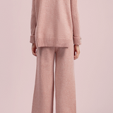 Loose half turtleneck sweater two-piece set - liwisi