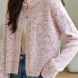 Elegant style short knitted cardigan - liwisi