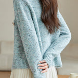 Elegant style short knitted cardigan - liwisi