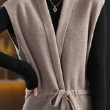 Tied sleeveless waistcoat - liwisi